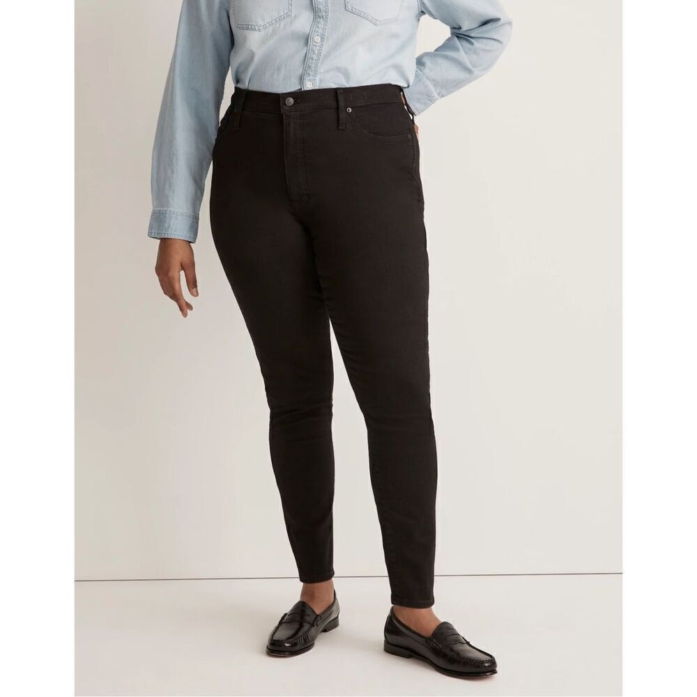 Madewell 10” High Rise Skinny Jeans Black NWT Size 37